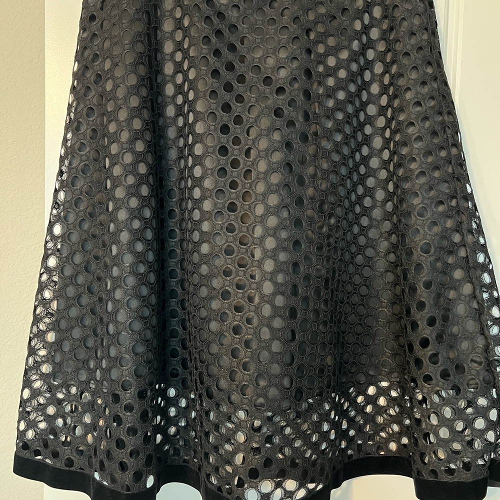 Gibson Latimer Black Eyelet Midi Skirt